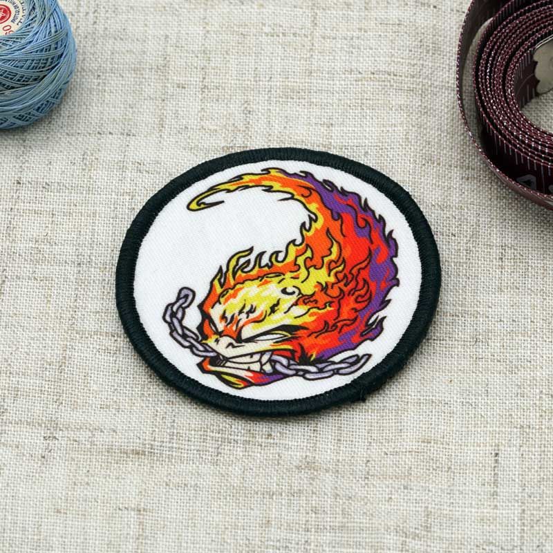 50 Hook and Loop Backing Embroidery Patch, Loophook Backing