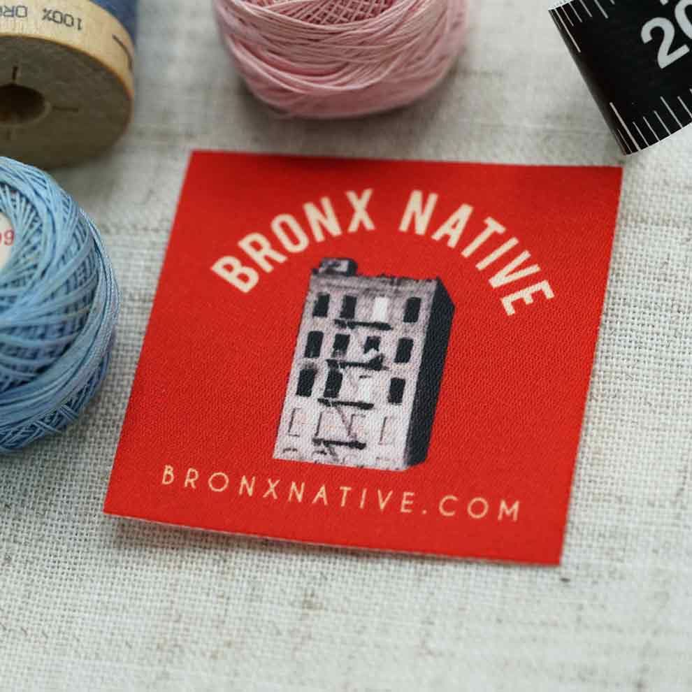 Scroll Fabric Clothing Labels